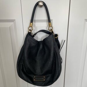 MARC by Marc Jacobs black leather shoulder bag.